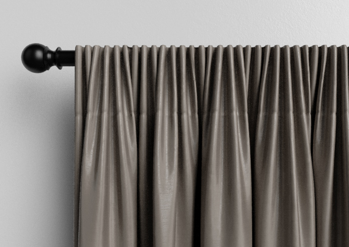 Akoya Faux Silk, Lustre Gunmetal Grey - Made to Measure Curtain - Image 9